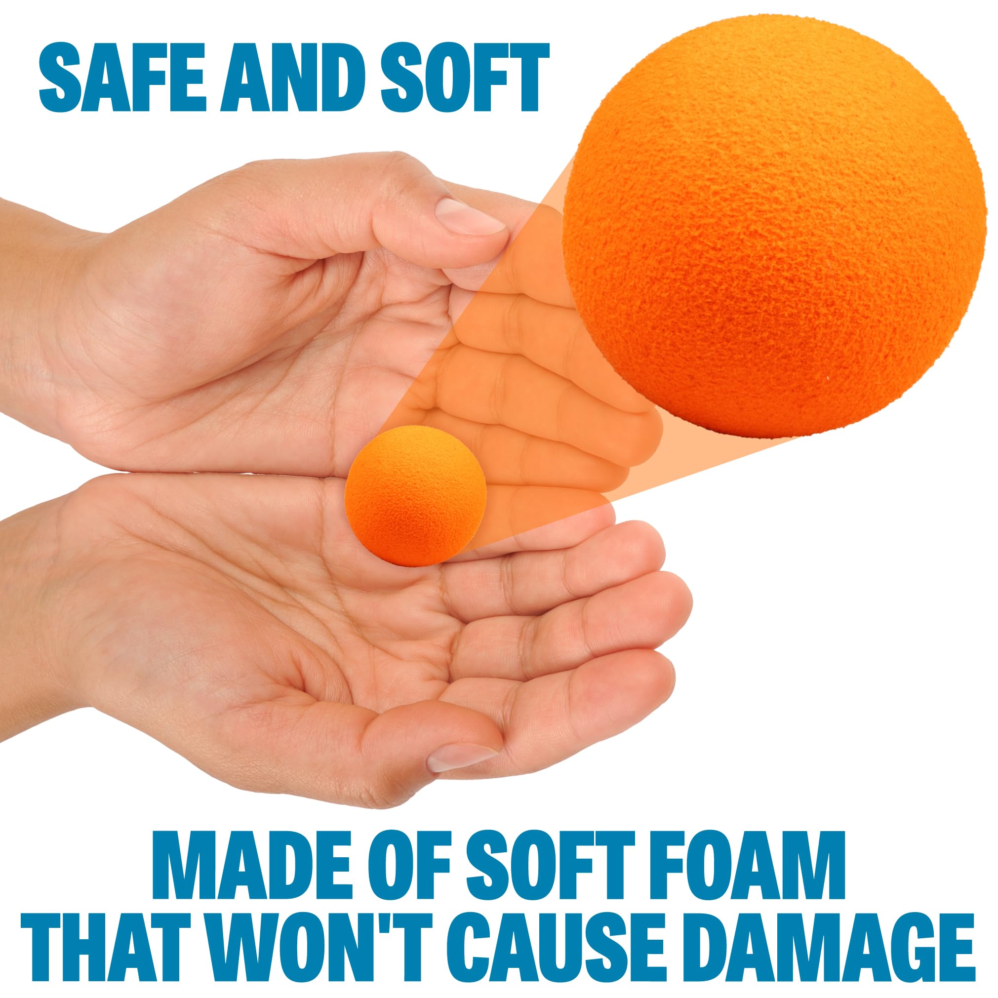Hog Wild T-Rex Ball Popper Foam balls set for soft, gentle impact.