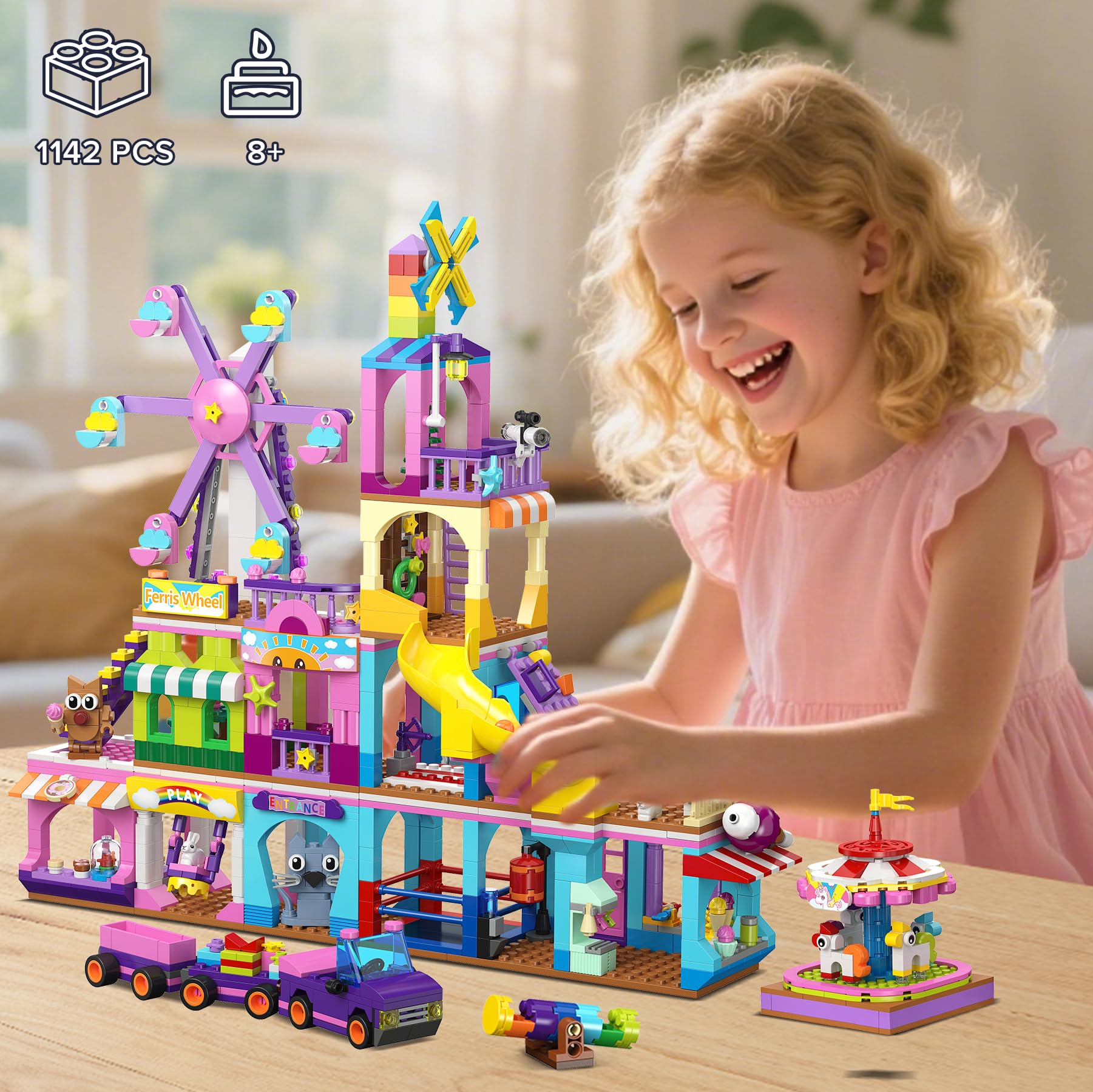 HOGOKIDS spinning carousel sparks rhythm and teamwork in pretend park