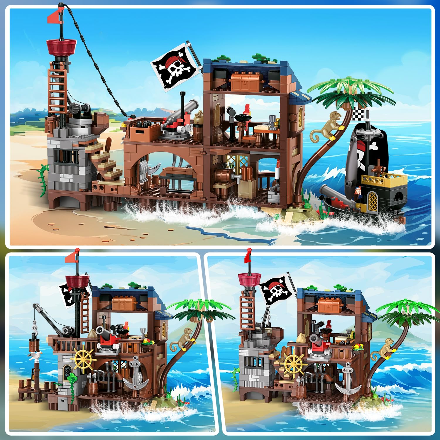 HOGOKIDS 781-piece building bricks ensure sturdy construction.