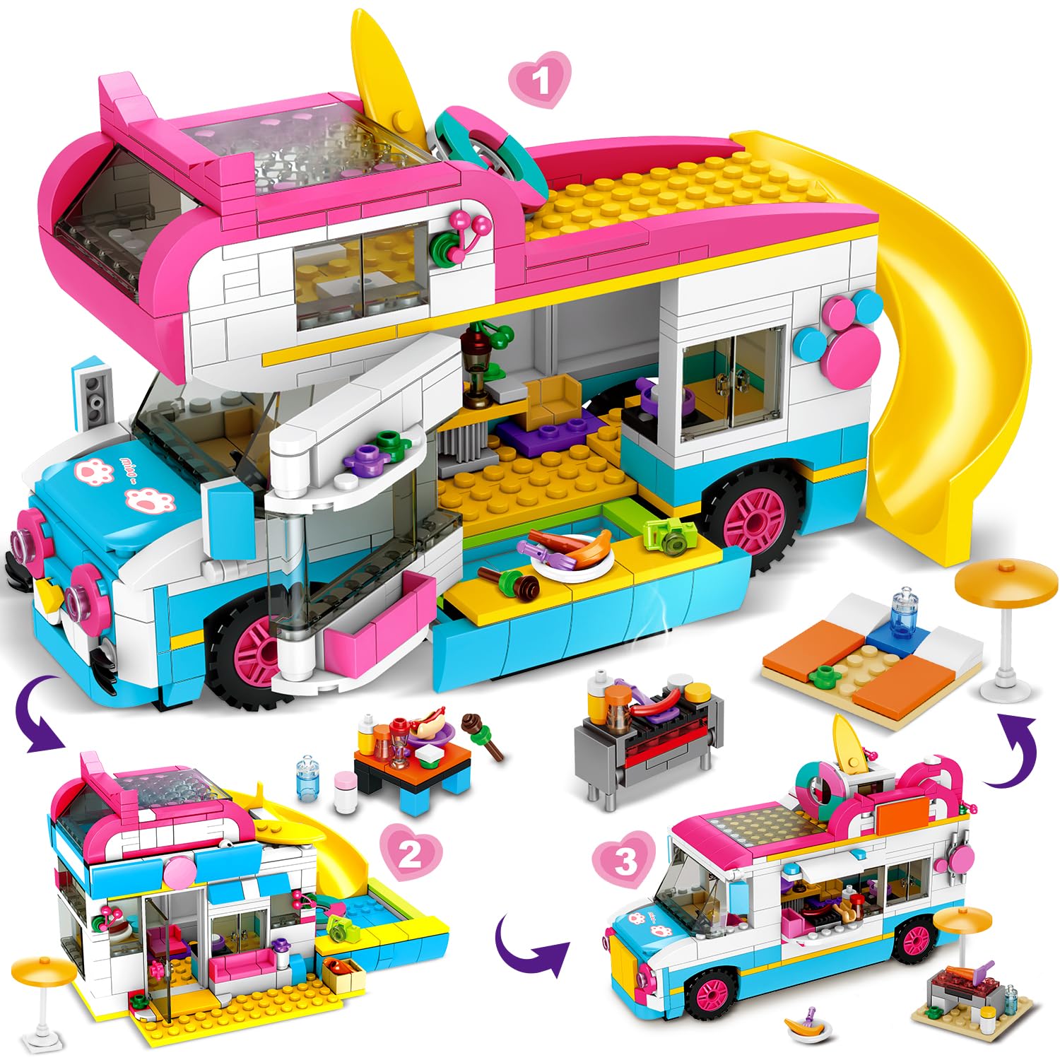 HOGOKIDS camper van beach scene boosts imaginative play and storytelling