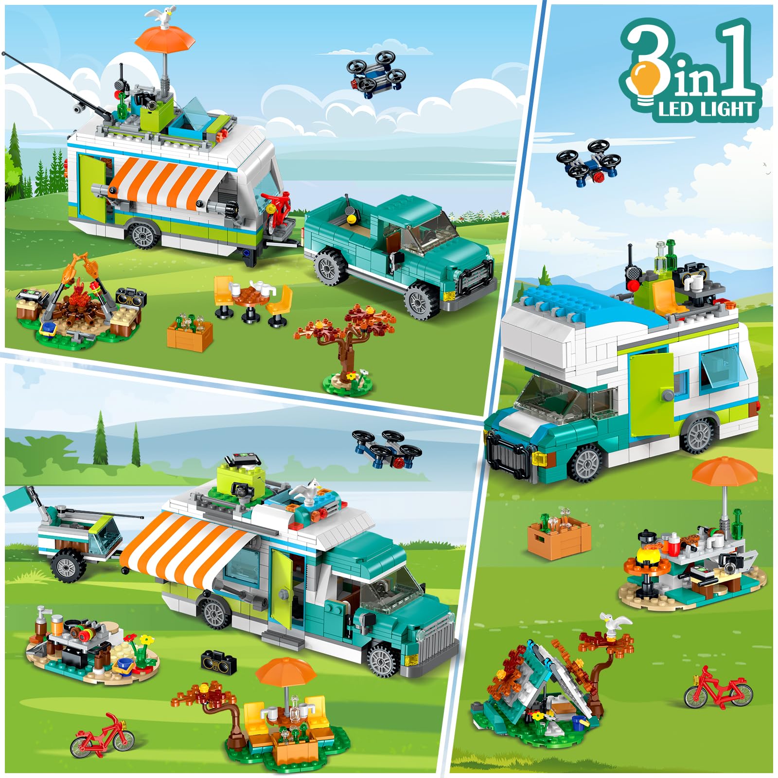 HOGOKIDS City Camper Van BBQ grill feature inspires outdoor cooking pretend play.
