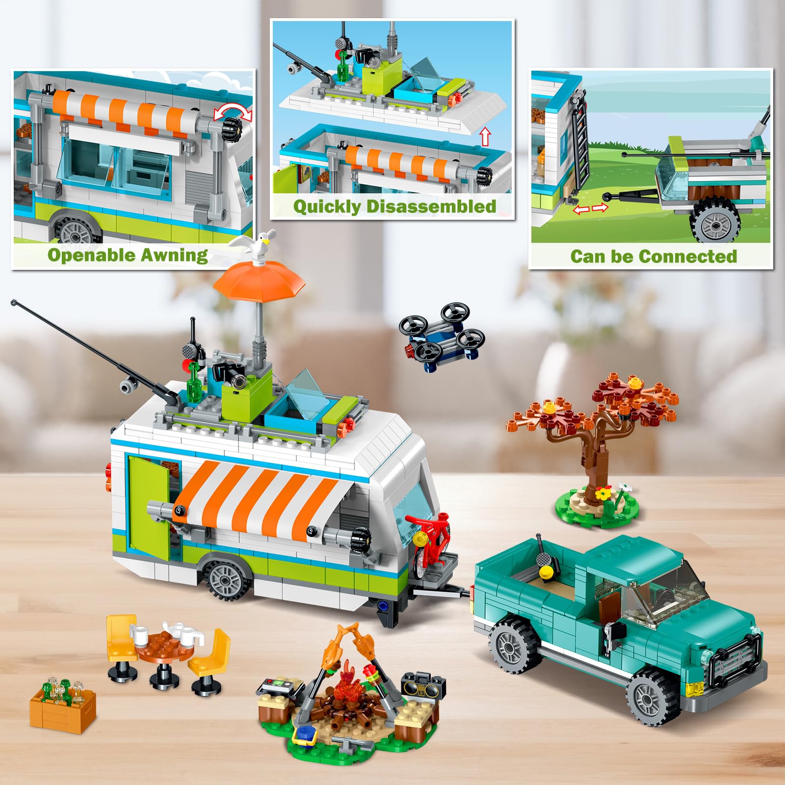 HOGOKIDS City Camper Van opening door invites interactive access.
