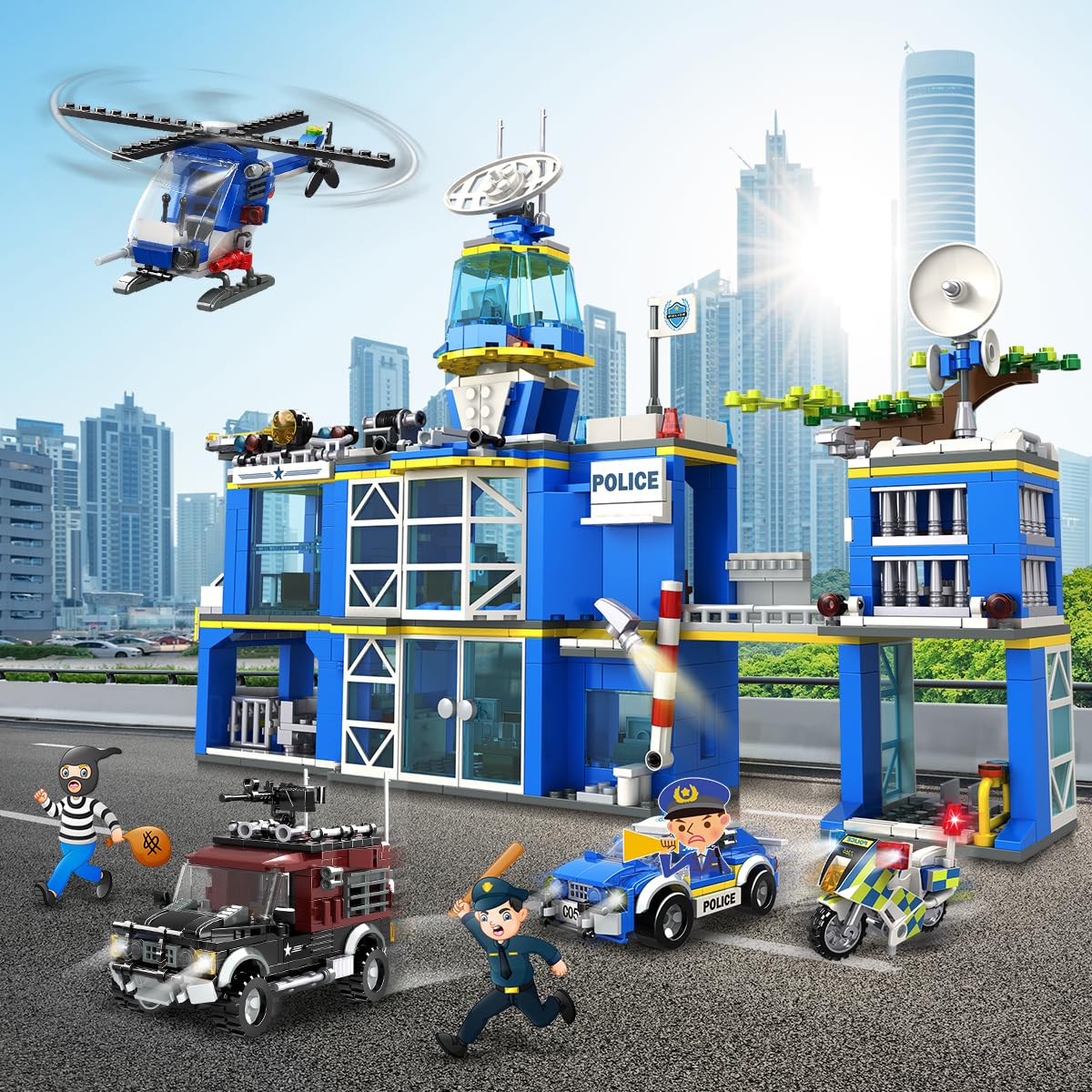 HOGOKIDS city-police-car supports role-play adventures and teamwork.