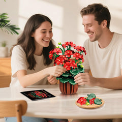 HOGOKIDS detailed leaves and overlapping petals create a realistic mini garden experience.
