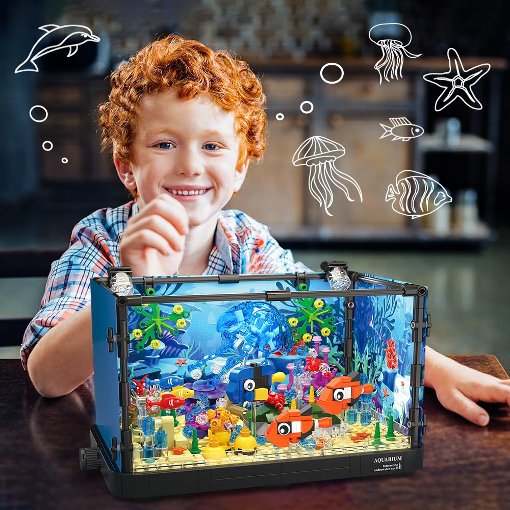 HOGOKIDS detailed ocean scape figures for a realistic aquarium setup
