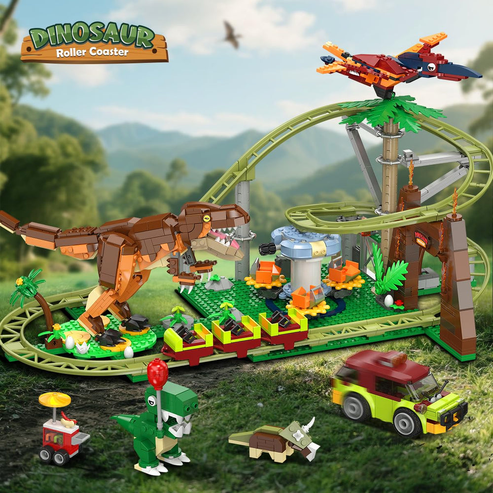 HOGOKIDS roaring dinosaur model in action for vivid play scenes