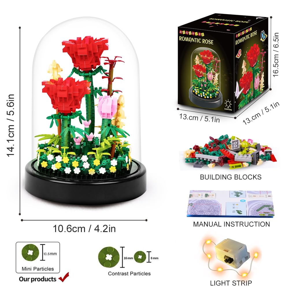 HOGOKIDS Eternal rose décor provides lasting decoration in homes or offices.