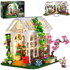 HOGOKIDS Flower House LED exterior view for cozy night display.
