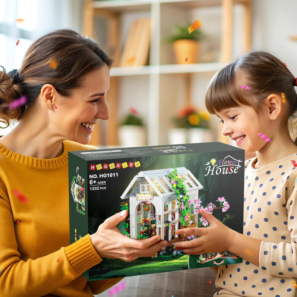 HOGOKIDS Flower House potted plants show vibrant greenery.