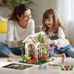 HOGOKIDS Flower House teacup table and swing add charm.