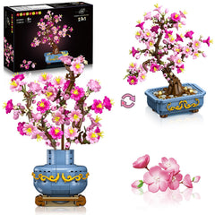 HOGOKIDS Flowers Cherry-Blossom Bonsai two-in-one design enhances desk decor