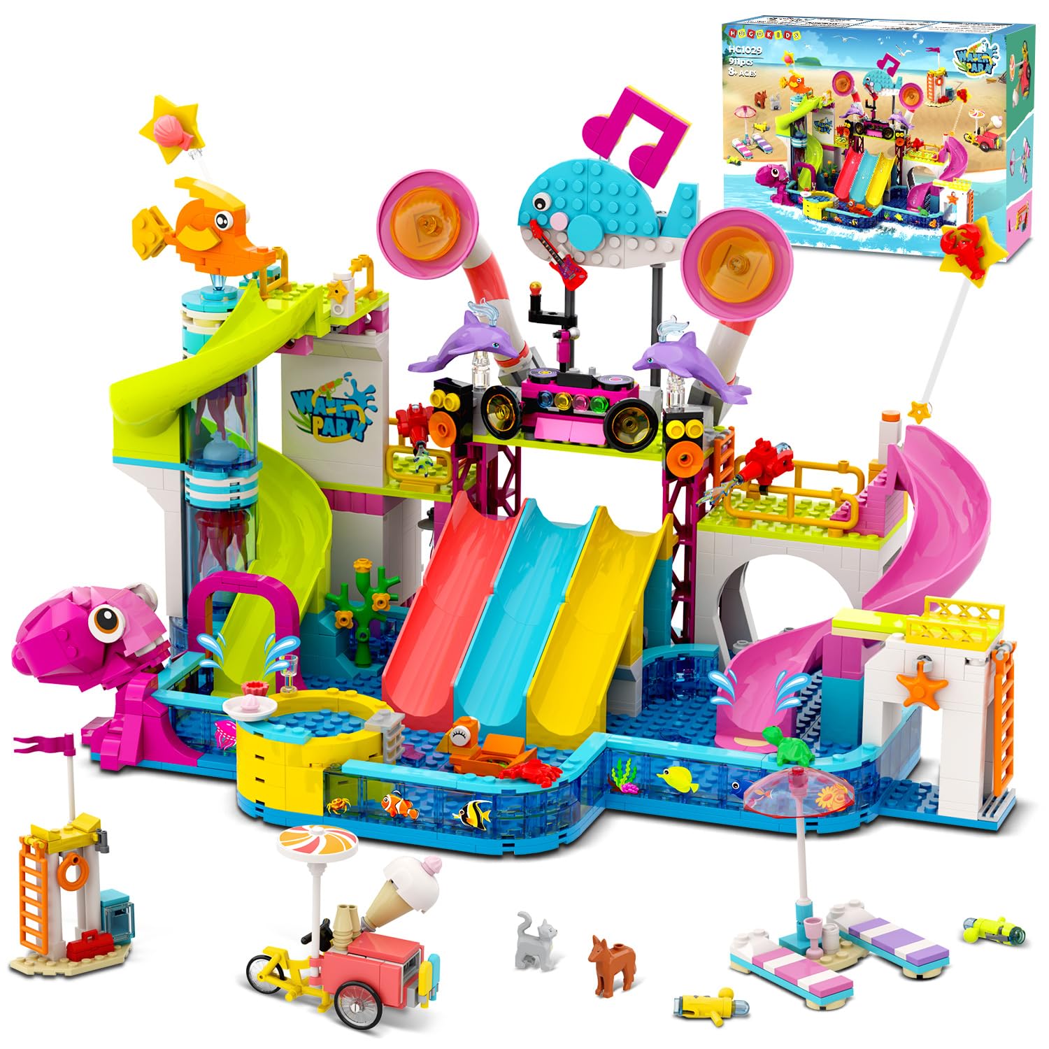 HOGOKIDS Friends Water Park pool area promotes social play and storytelling