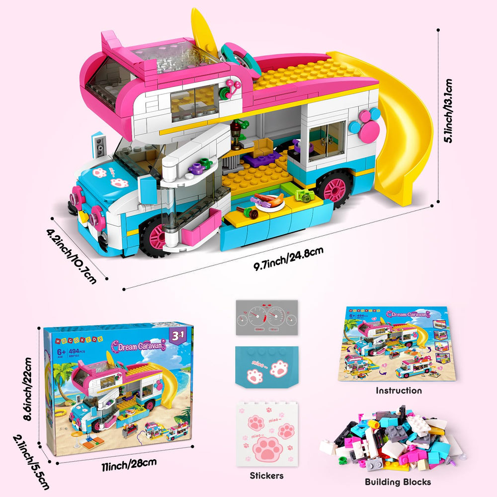 HOGOKIDS full-color manual guides simple, clear building steps