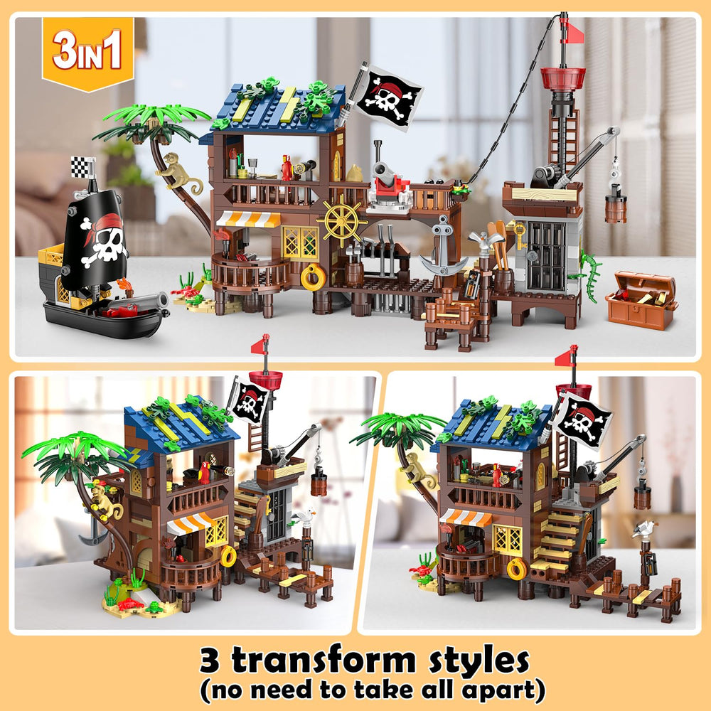 HOGOKIDS LED lighting design adds warm glow to pirate scene.