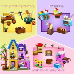 HOGOKIDS led-lighting-inside-honey-house adds ambient night-time charm for quiet play.