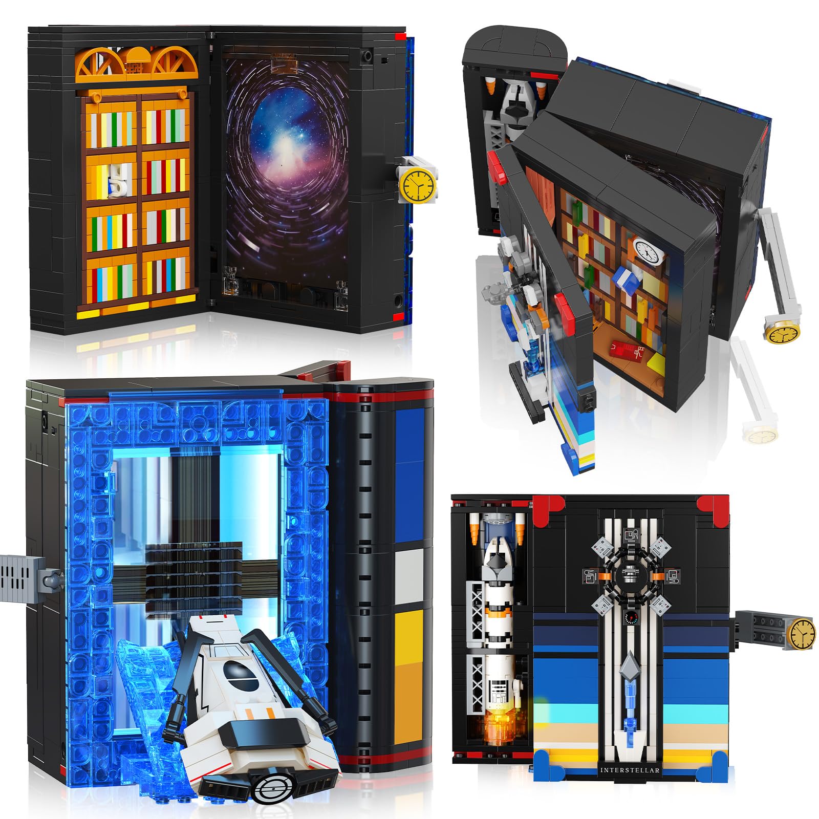 HOGOKIDS Magic Space Book Nook assembly creates a vivid shelf diorama on your bookshelf.