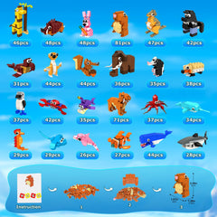 HOGOKIDS elephant seal figure mini block for Arctic play
