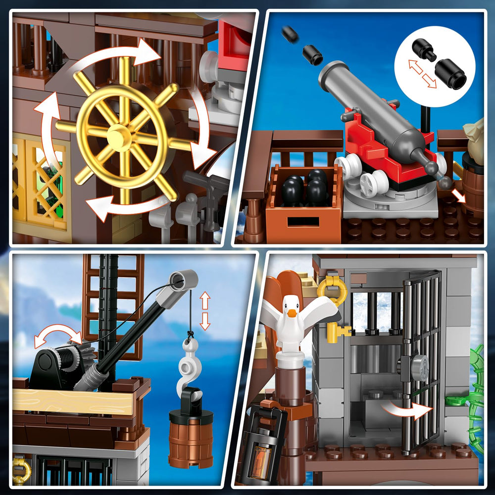 HOGOKIDS second-floor cannon on platform for action-packed scenes.