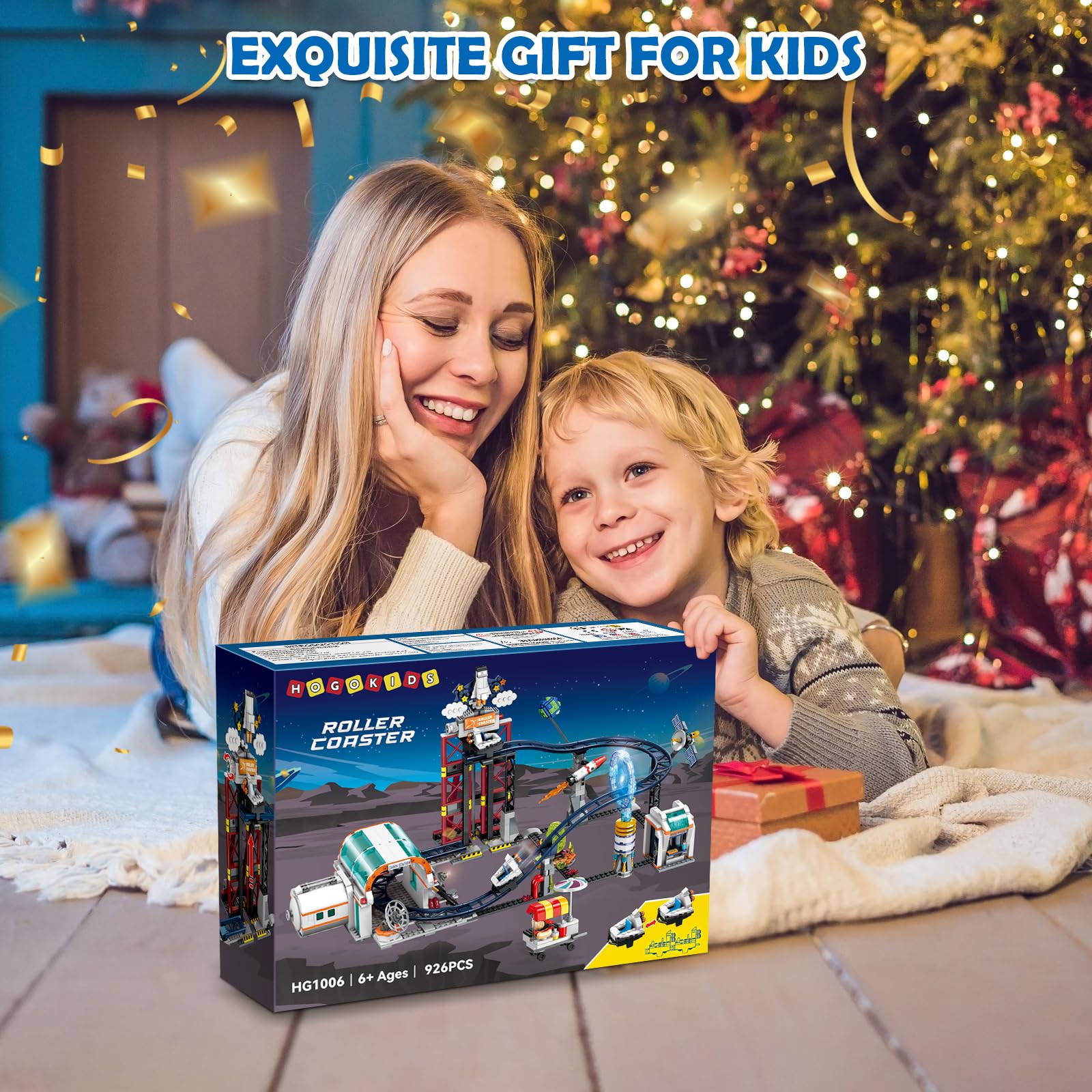 HOGOKIDS Space Roller Coaster boarding points support storytelling and role play.