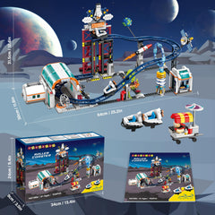 HOGOKIDS Space Roller Coaster camera captures action-friendly play sequences.