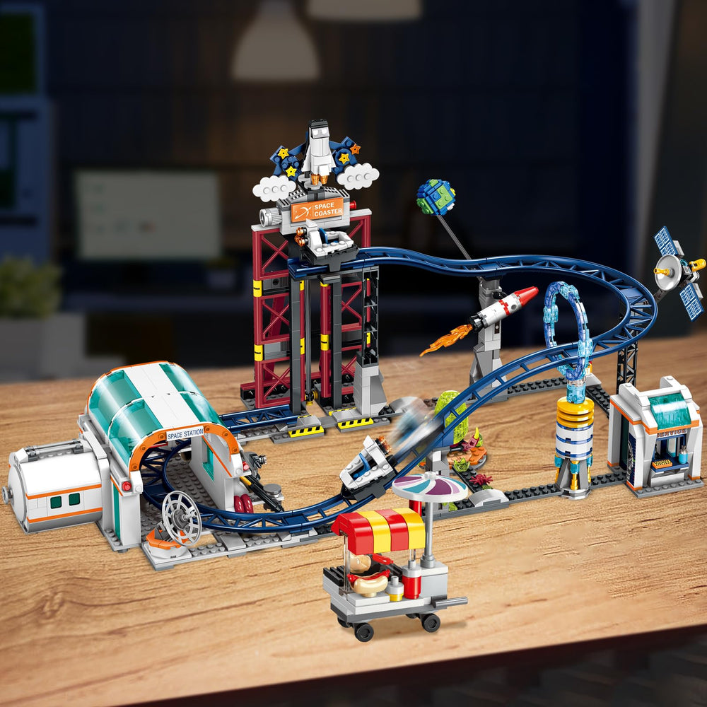 HOGOKIDS Space Roller Coaster elevator mechanism shows hidden gameplay twists for engaging sessions.