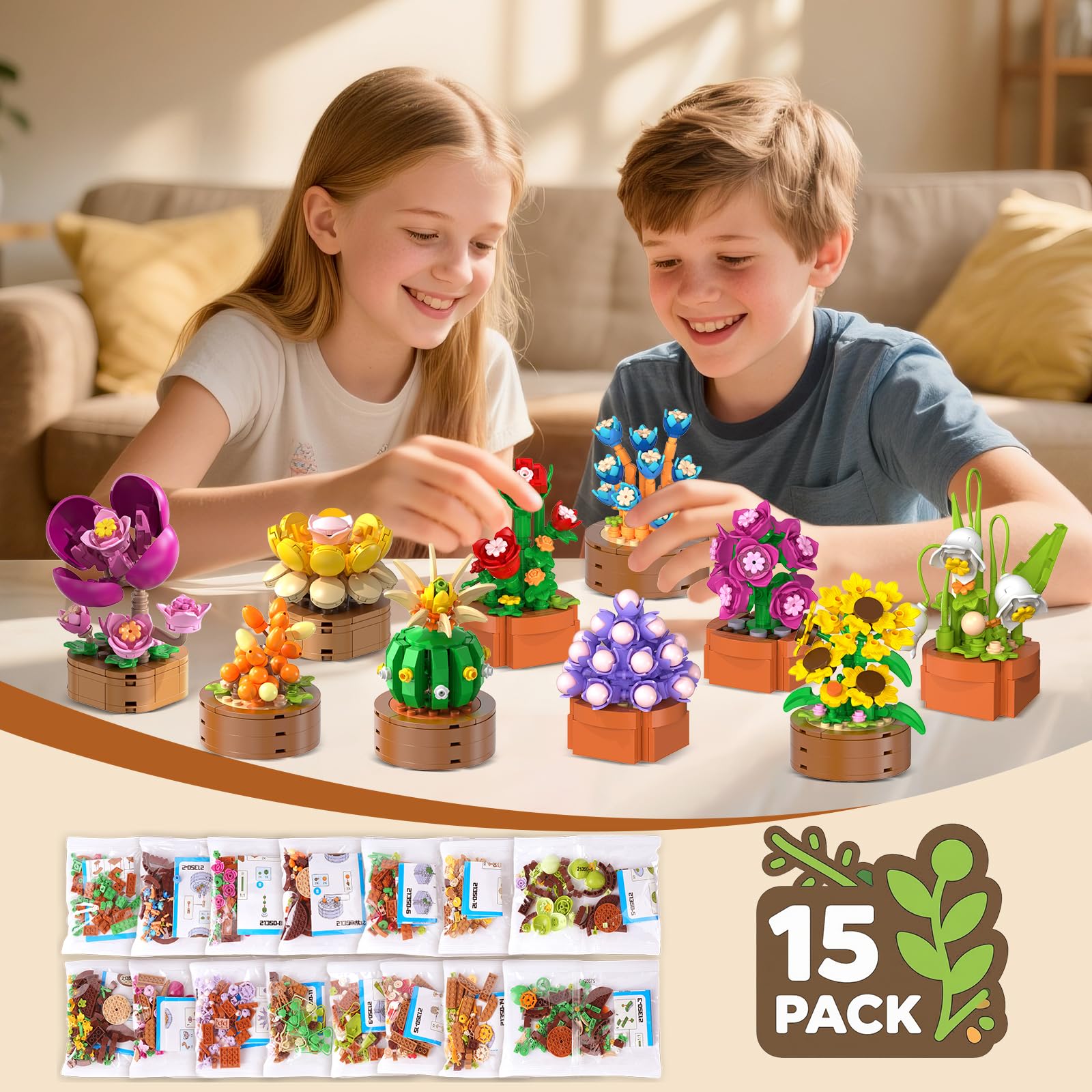 HOGOKIDS terracotta-pots detail shows decorative plant pots for desks