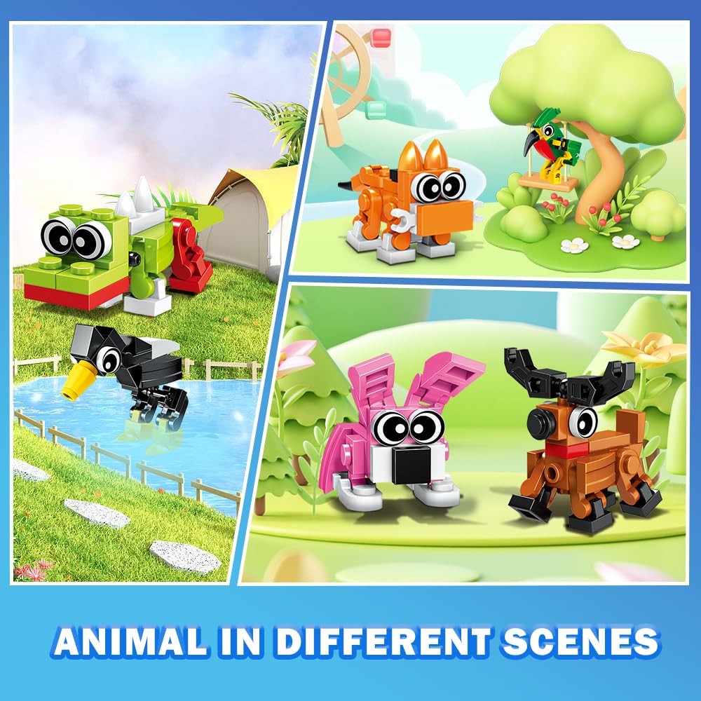 HOGOKIDS giraffe building figure for colorful activities and cooperative play