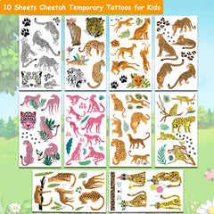 Hohamn Cheetah Tattoos for Kids party favors for celebrations
