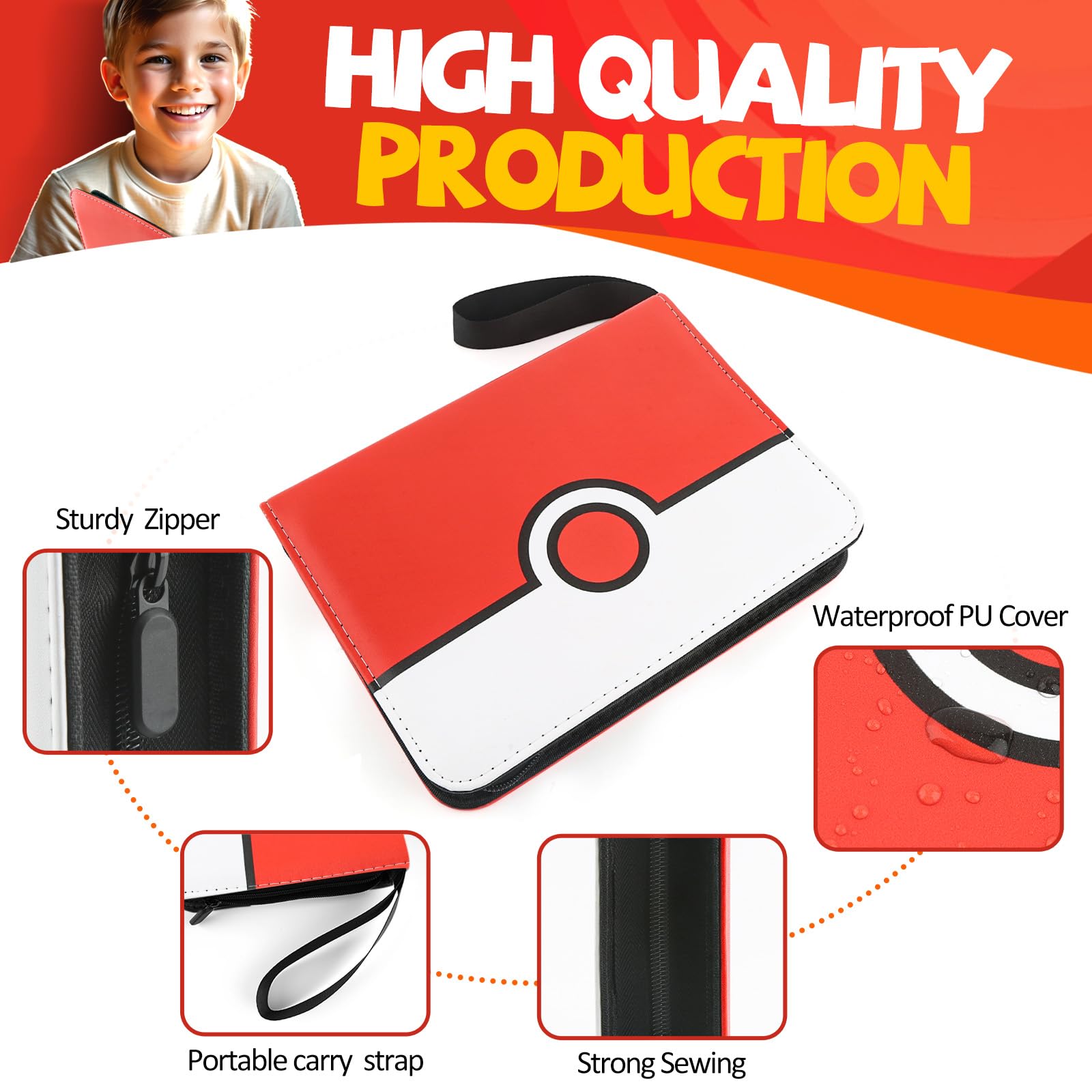HOHOM binder featuring a 3-ring zipper for easy page customization