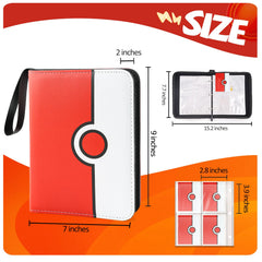 HOHOM binder with double-sided four-pocket pages maximizing card storage