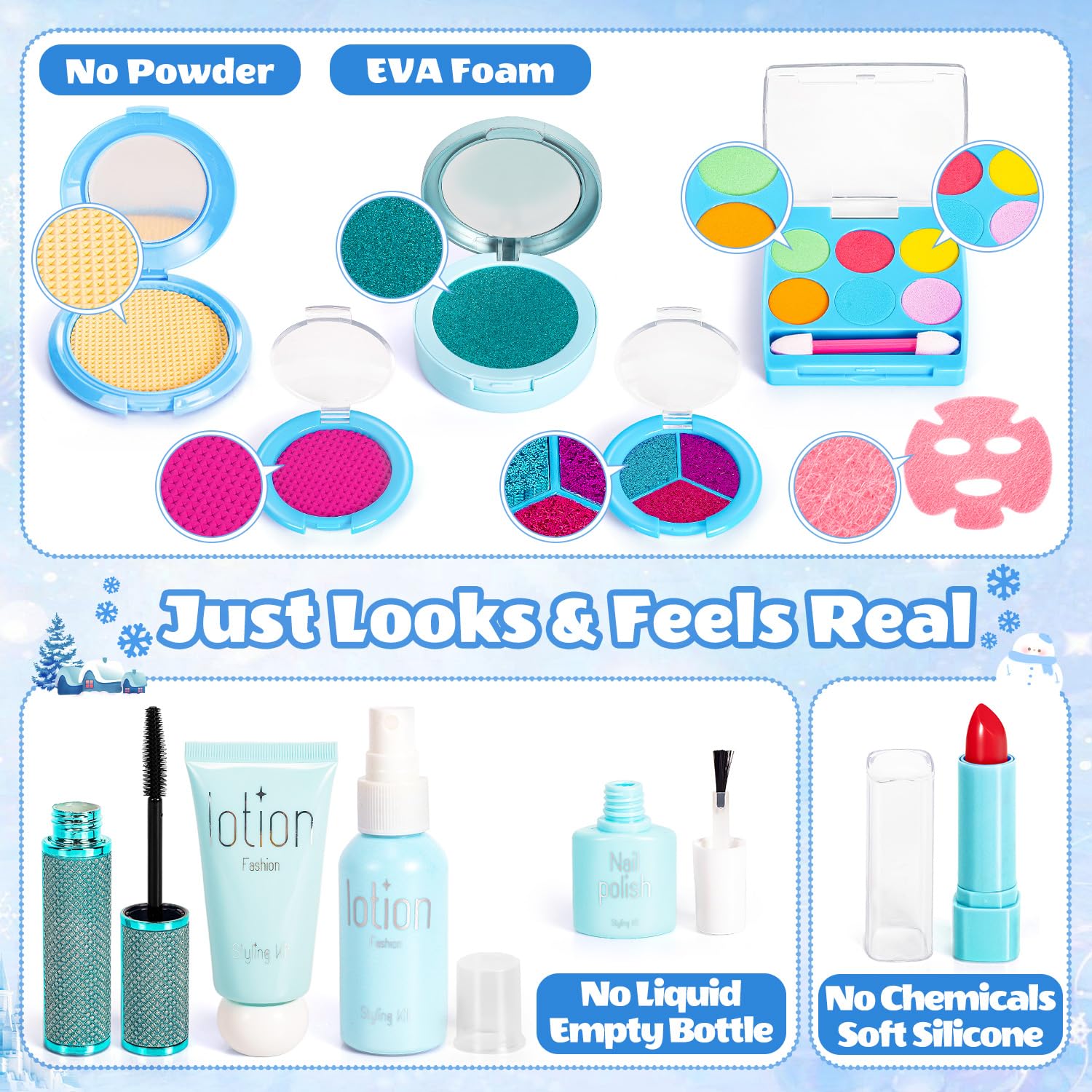 Hohosunlar lipstick for pretend makeup artistry in kid-friendly play sessions.