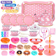 Hohosunlar princess jewelry and crown for dress-up tea time