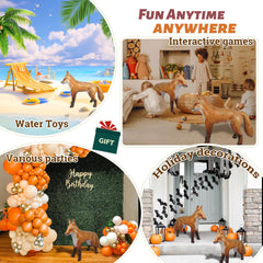 HOHQB Arctic Red Fox inflatable, easy-to-clean with damp cloth after events.
