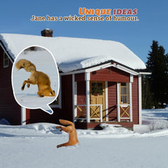 HOHQB Arctic Red Fox inflatable, 39-inch centerpiece for jungle safari-themed gatherings.