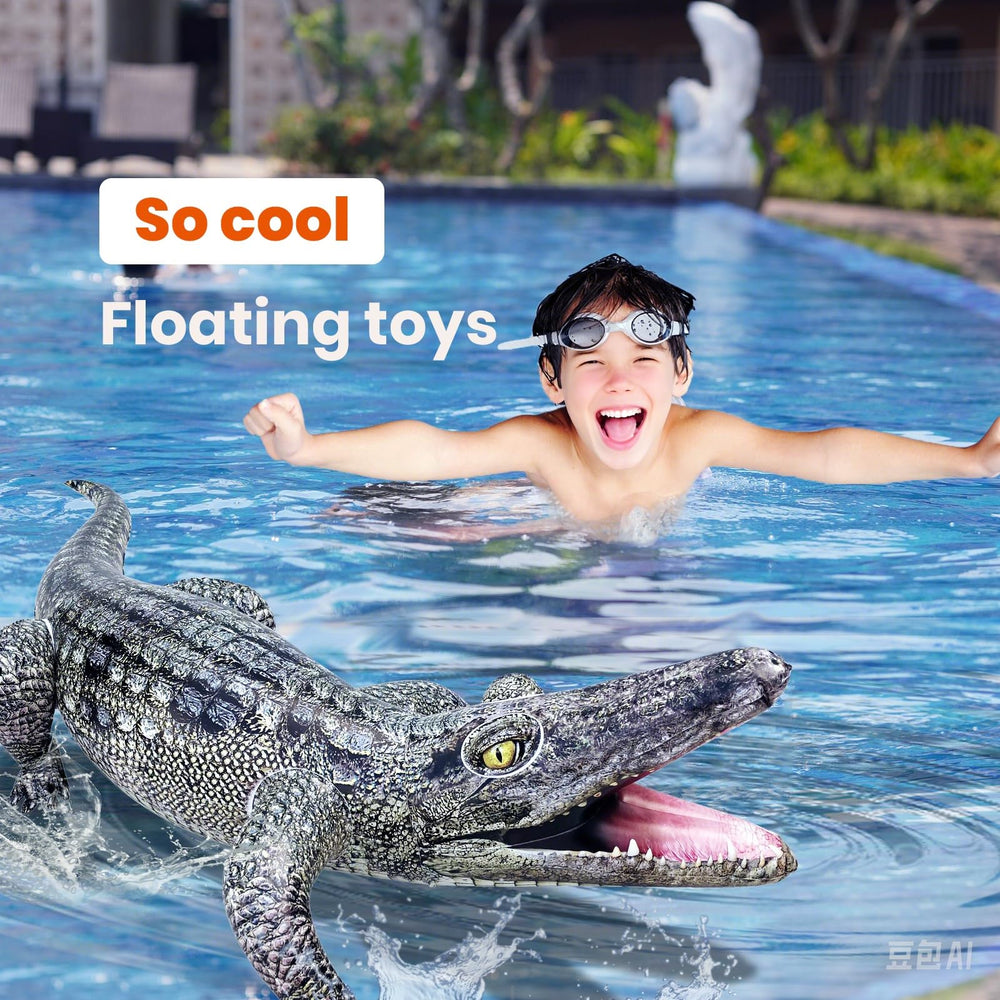 HOHQB prank-friendly inflatable alligator adds surprise fun to gatherings.