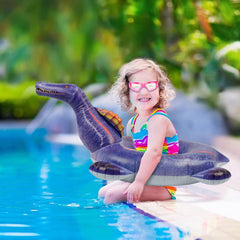 HOHQB Spinosaurus pool float at the beach demonstrates versatile use