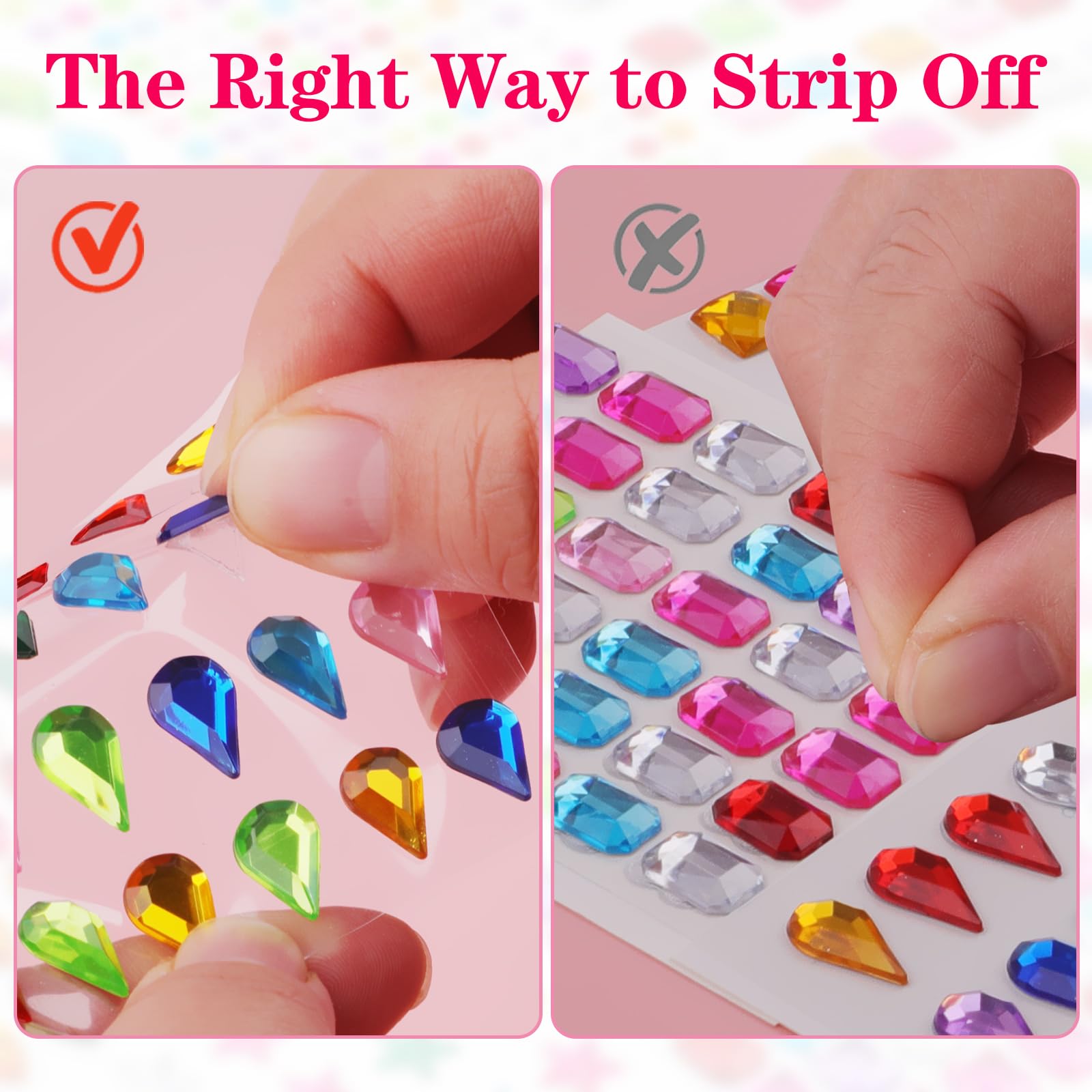 Hoiny kid-friendly craft bling adds color to party activities.