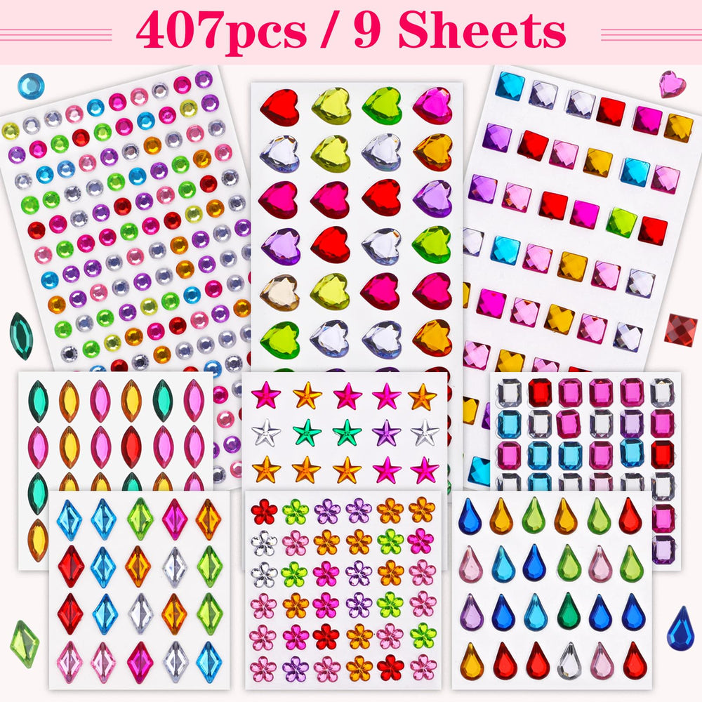 Hoiny transparent high-gloss rhinestones sparkle on crafts and decorations.