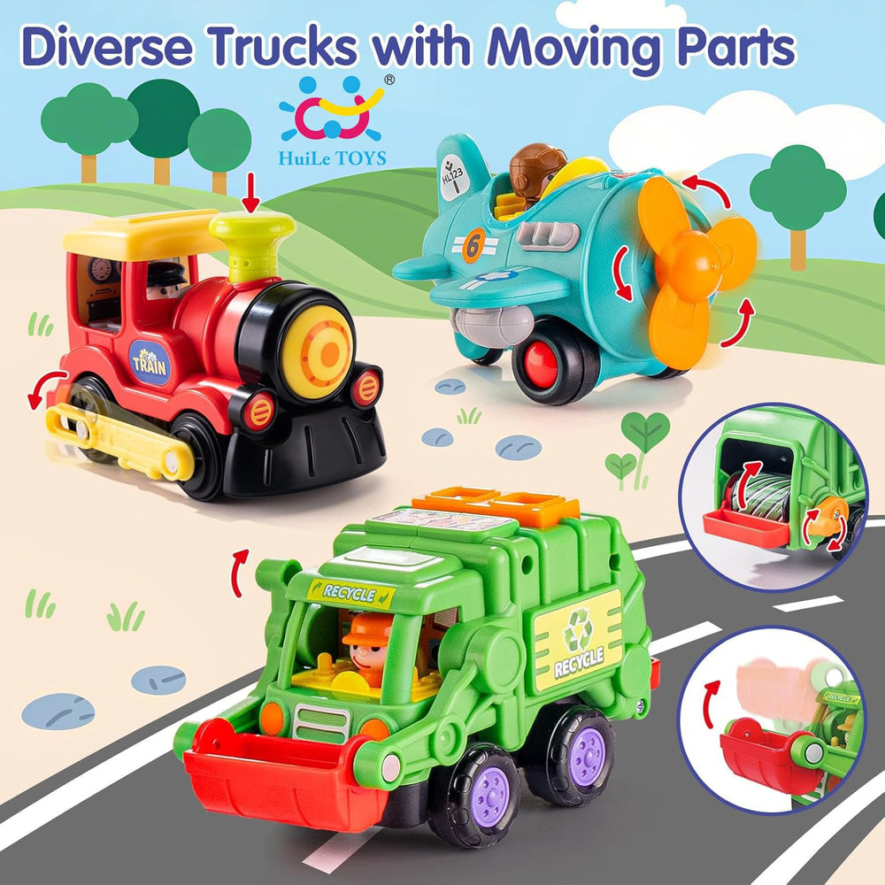 HOLA HuiLe garbage truck encourages active push-and-roll play.