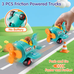 HOLA HuiLe three-truck set supports vehicle recognition and motor skills.