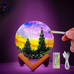 HOLA Moon Lamp Kit painting pack enables kids' creative night-light art.