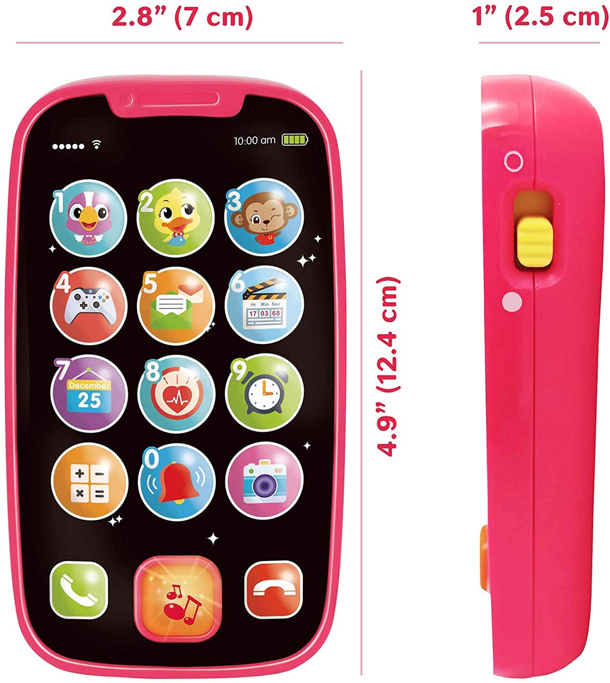 Hola Toys phone designed for small hands, easy grasp.