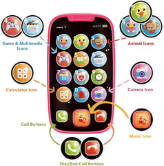 Hola phone smooth texture and compact size fits tiny hands.