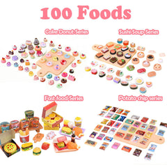 HOLABONITA ice cream and milk tea miniatures offer colorful dessert moments for dollhouse displays.