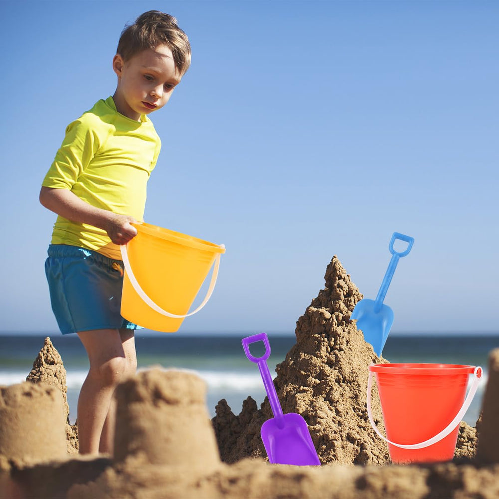 Holady water buckets ideal for seaside splash and watering plants.