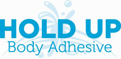 Hold Up Body Adhesive close-up showing skin-safe formula for long wear.