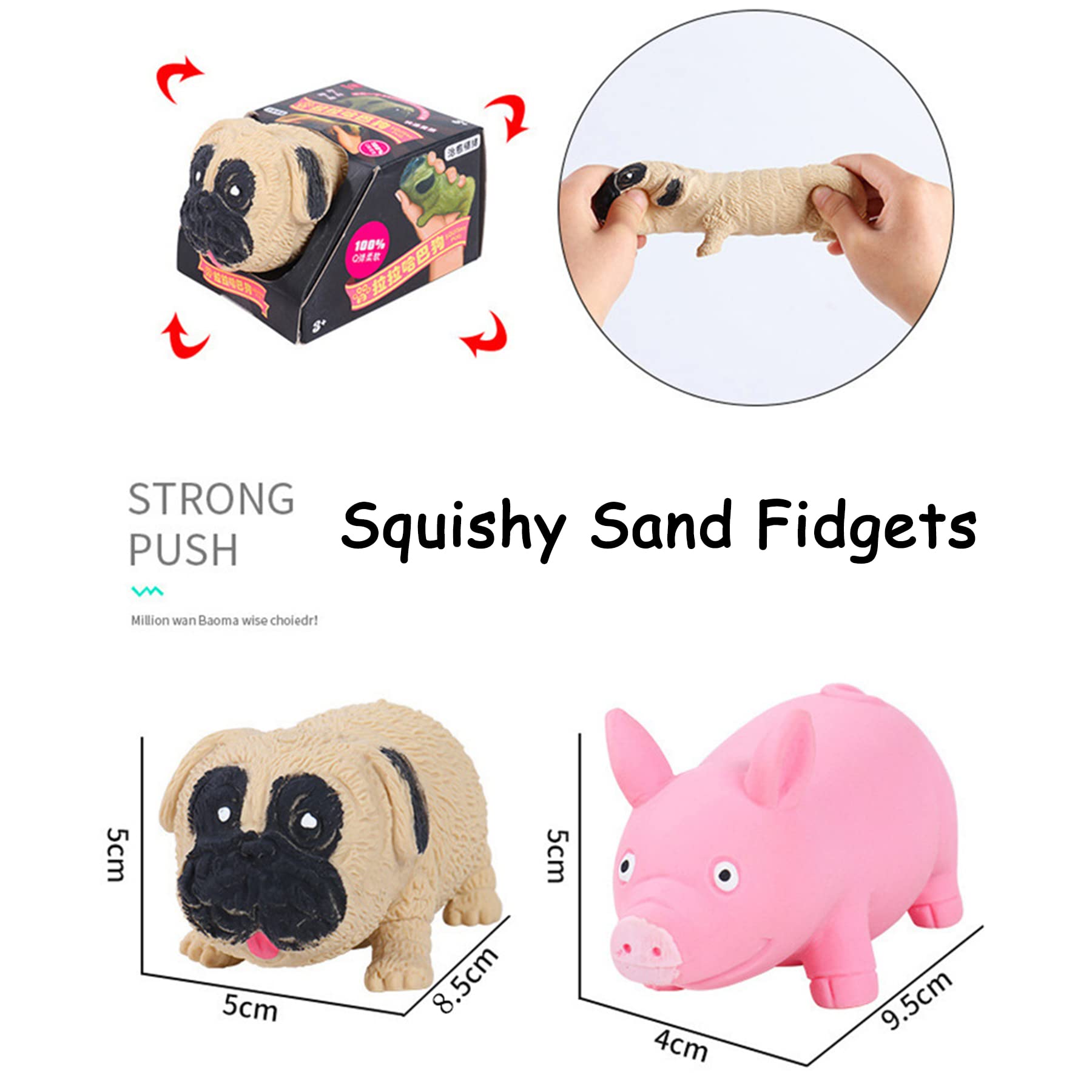 Holgosiu Puppy squishy sand toy in playful form for focus and calming fun