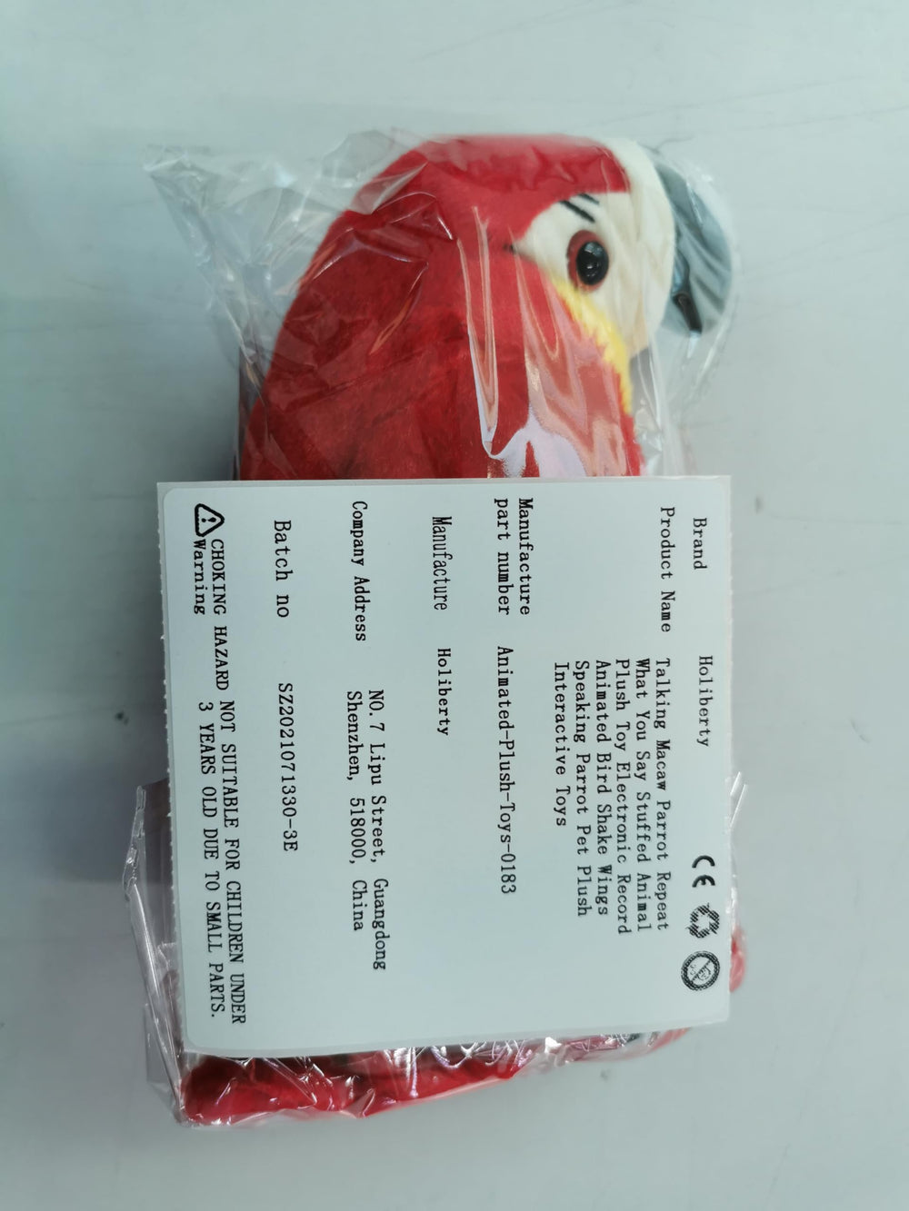 Holiberty Talking Macaw plush makes a great gift idea