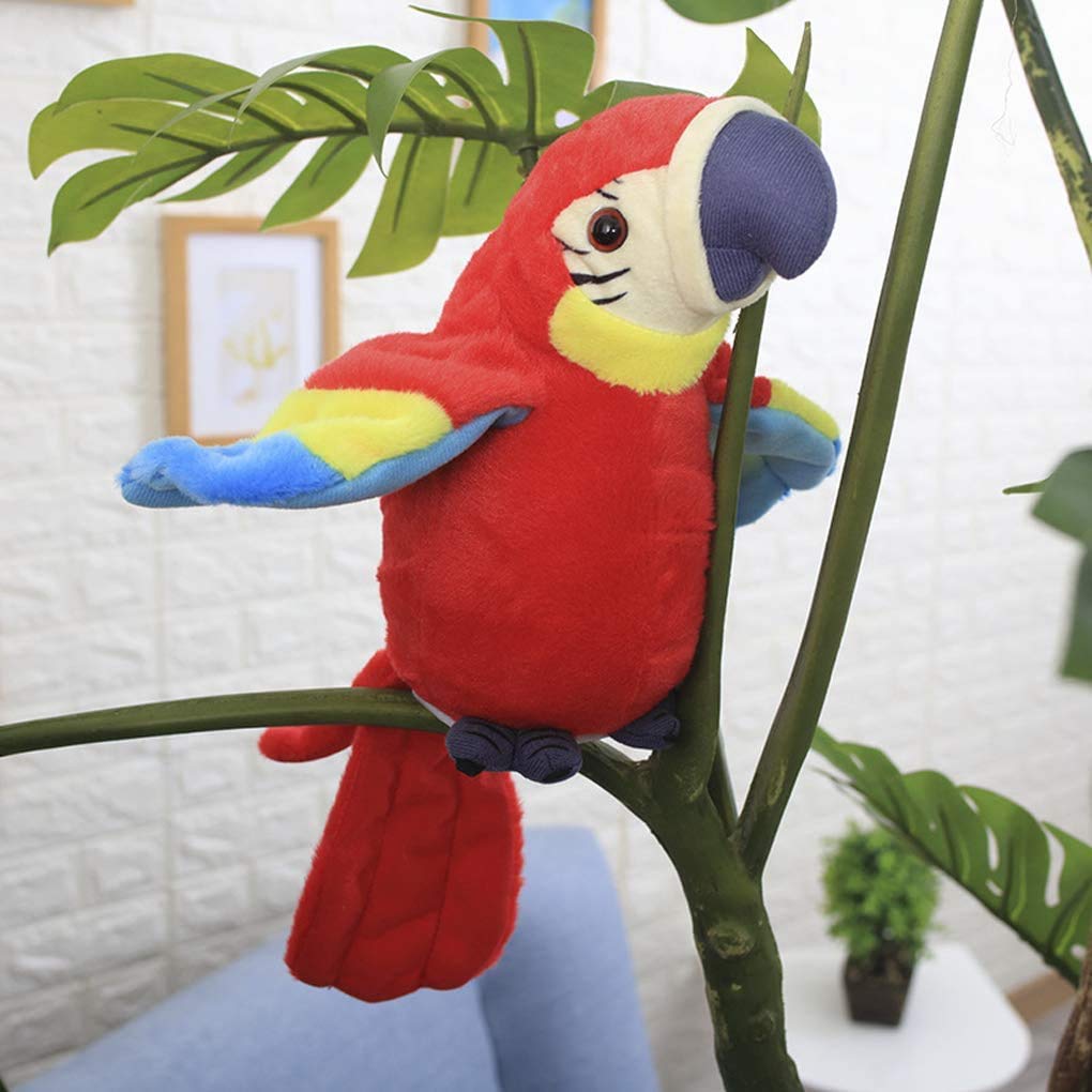 Holiberty Talking Macaw plush companion for kids during play