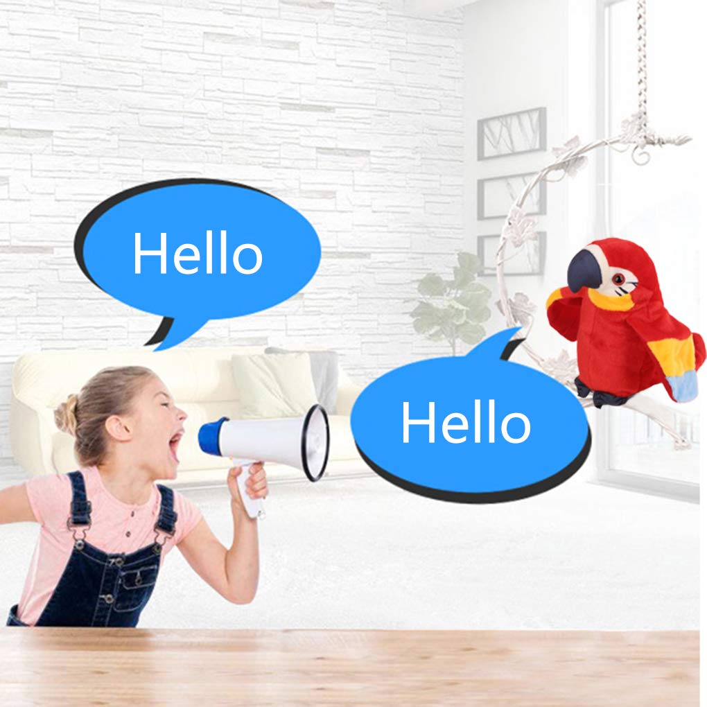 Holiberty Talking Macaw plush supports imaginative storytime adventures